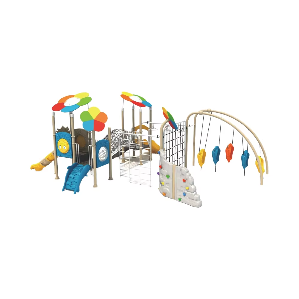 Kids Outdoor Jungle Gym With Slide - Spielsets für Kinder im Freien, Dschungel-Fitnessstudio,