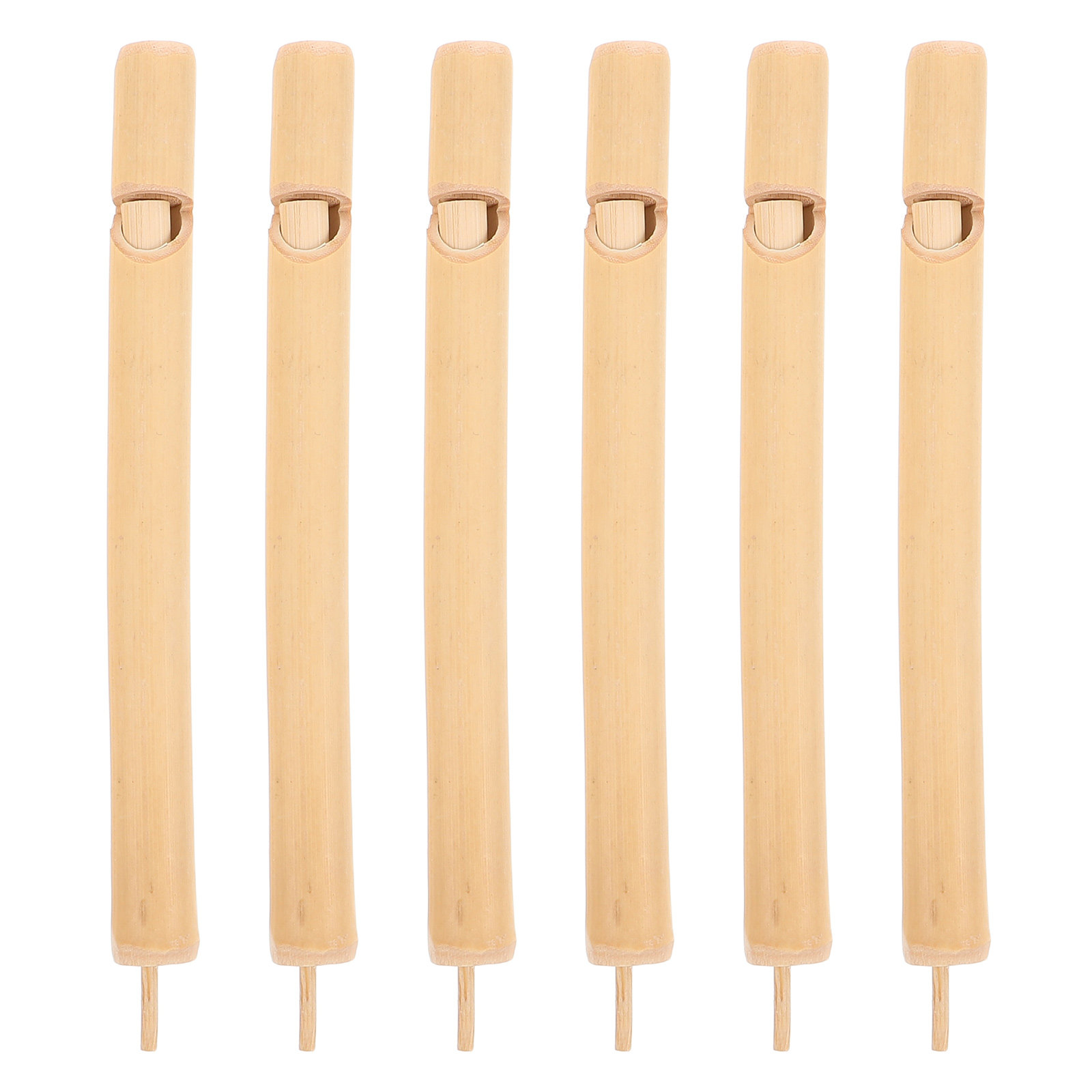 Kids Outdoor Instruments - 6 Stück Kinder-Vogelpfeife, Holz-Musikinstrumente, Mini-Flöten, interaktives