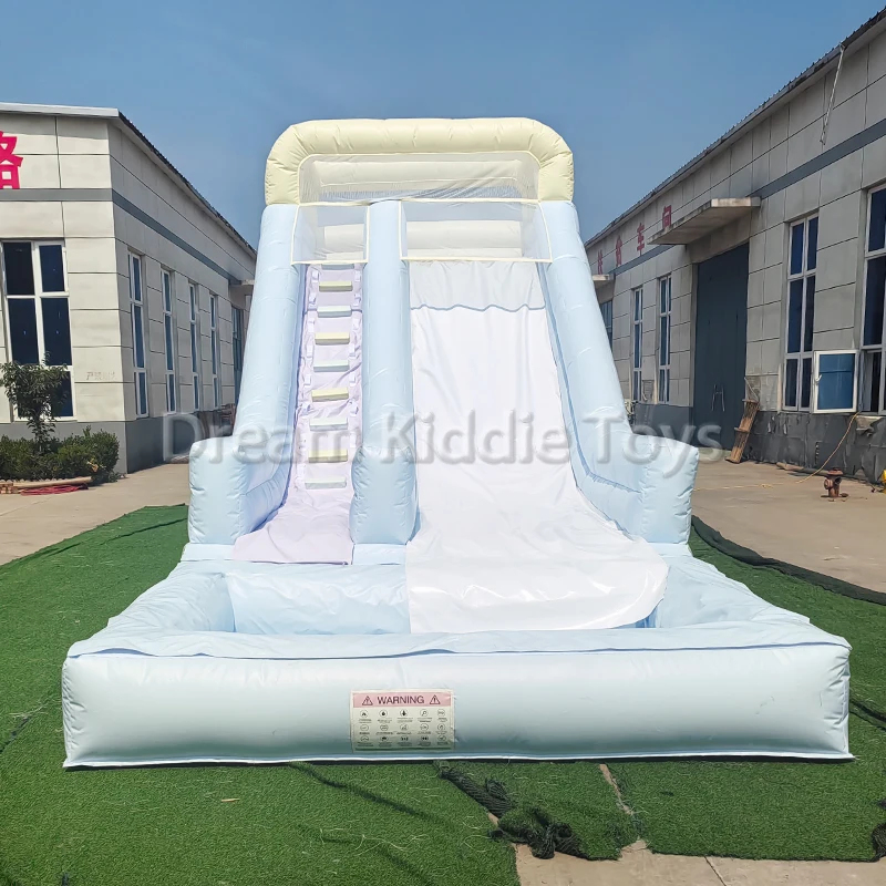 Kids Outdoor Water - Kommerzielle aufblasbare Wasserrutsche mit Planschbecken, PVC-Outdoor-Kinderwasserrutsche