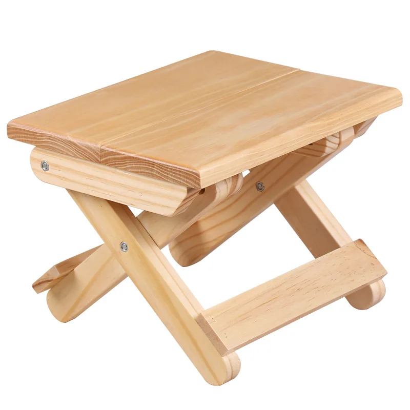 Kids Outdoor Bench - Kiefernholz Klapp hocker tragbare Haushalt Massivholz