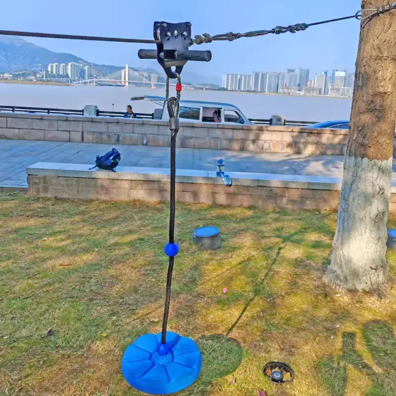 Kids Outdoor Zipline - Kinder-Seilrutsche für Draußen, Luftseilrutsche, Frühpädagogisches Fitness-Trainingsgerät