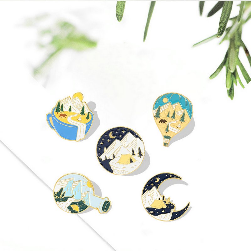 Kids Outdoor Gifts - Camping Abenteuer Emaille Pins Benutzerdefinierte Im