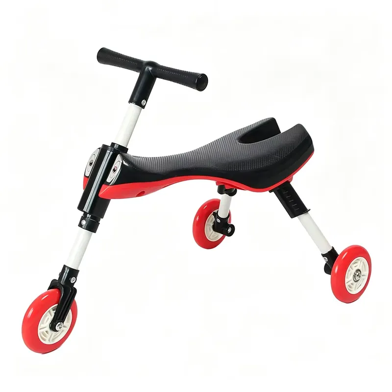 Kids Outdoor Ride On - 3-Rad Faltbares Balance-Dreirad für Kinder, Fahrspielzeug
