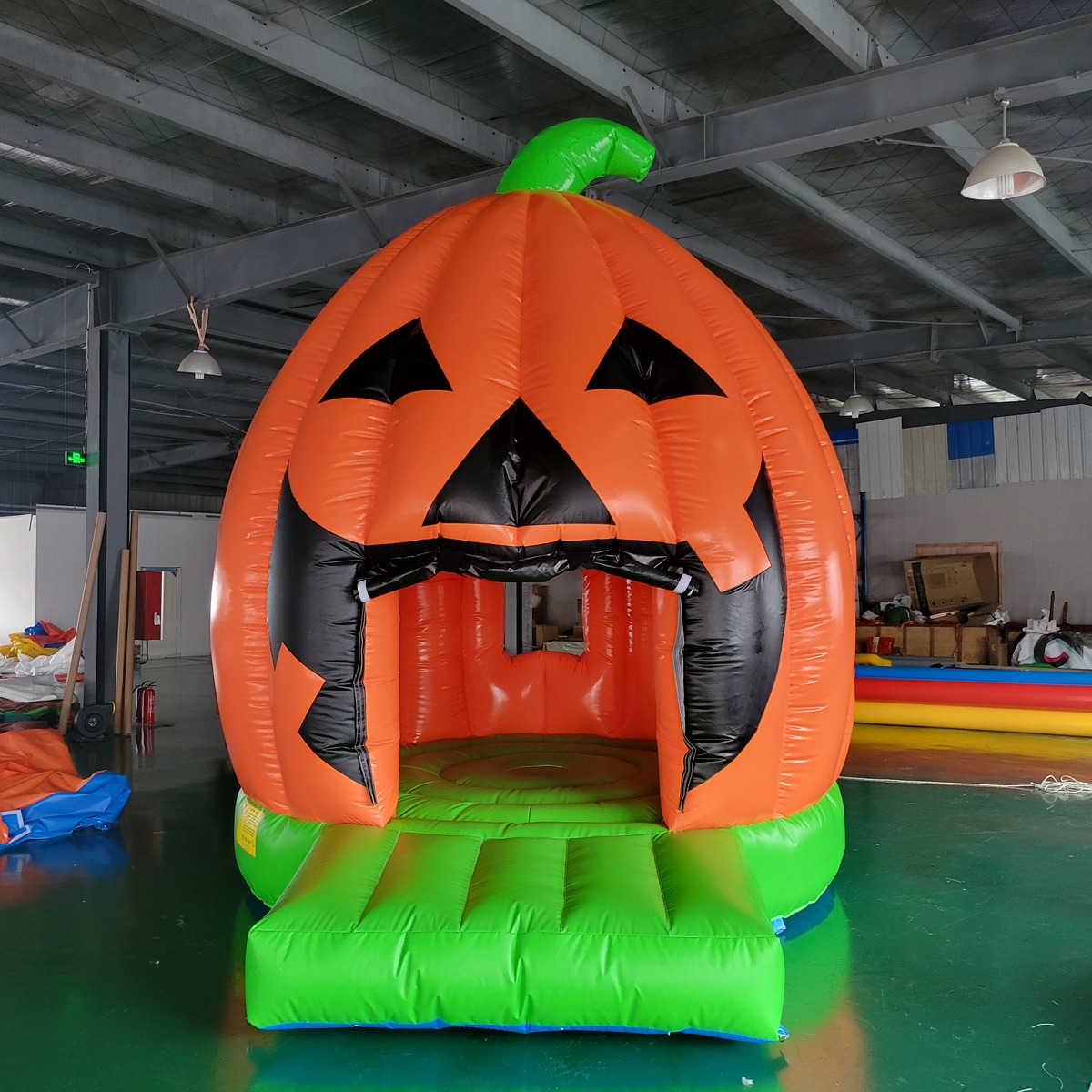 Kids Outdoor House With Slide - Kommerzielles PVC-Hüpfburg-Schloss mit Trampolin und Rutsche