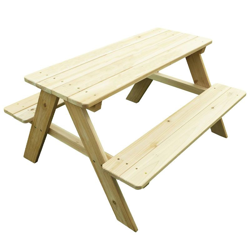 Kids Outdoor Bench - Outdoor Holz-Picknicktisch mit Bank für Kinder