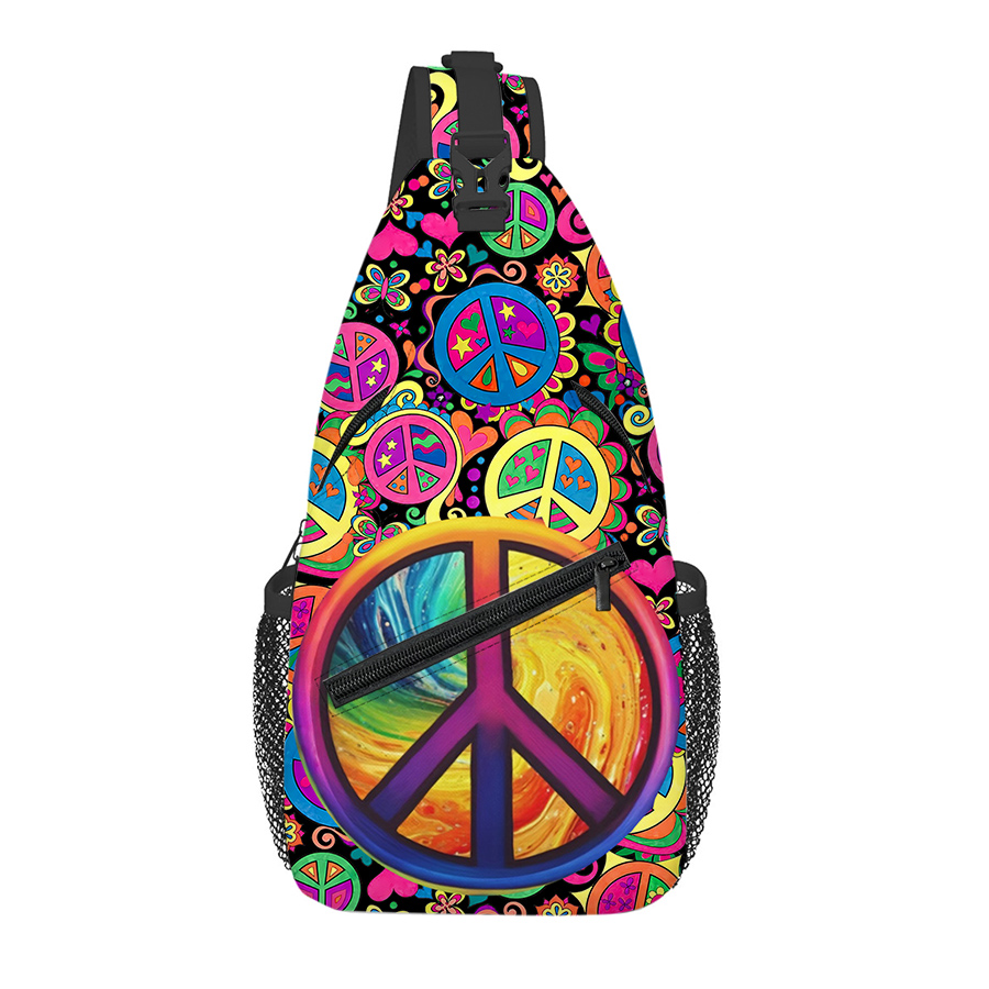 Kids Outdoor Gifts - Coole Desktop-Muster Große Brusttasche für Männer,