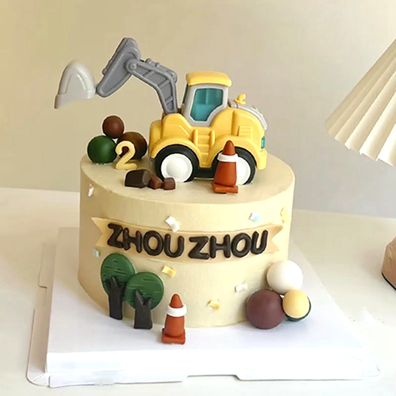 Kids Outdoor Excavator - Bau Kuchen Topper Geburtstag Kuchen Dekoration