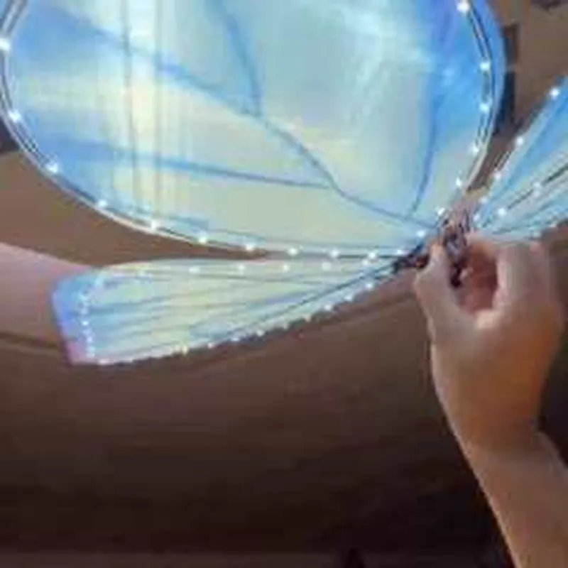 Kids Outdoor Fairy Garden - Ferngesteuertes Bionisches Schmetterlings-Flugspielzeug mit Glasflügeln, Flatterndes