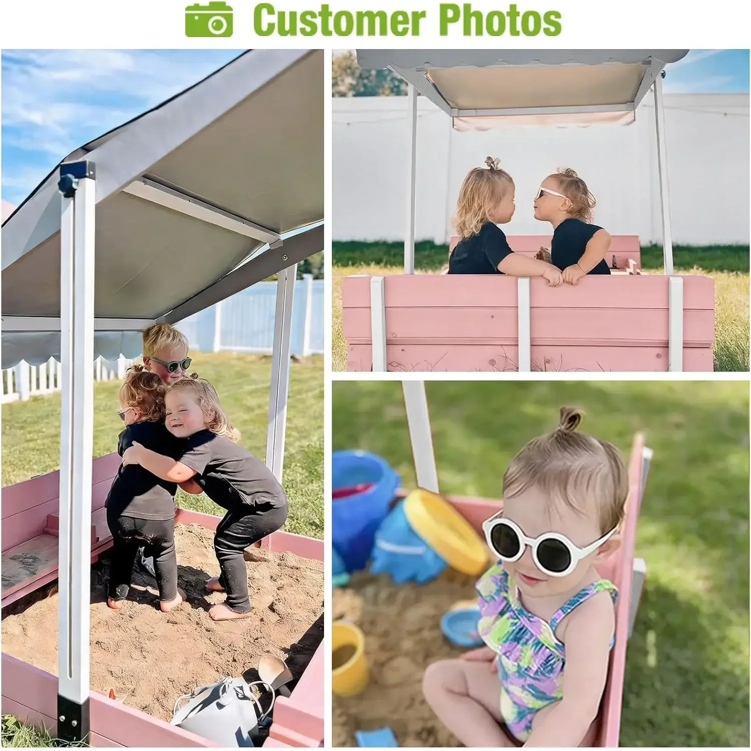 Kinder-Holz-Sandkasten für den – Kids Outdoor Bench Bewertung und Preis