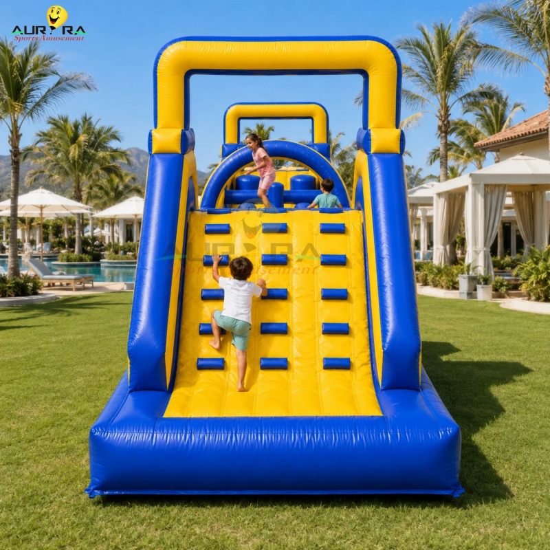 Neuer Stil Aufblasbarer Hüpfpa – Kids Outdoor House With Slide Bewertung und Preis