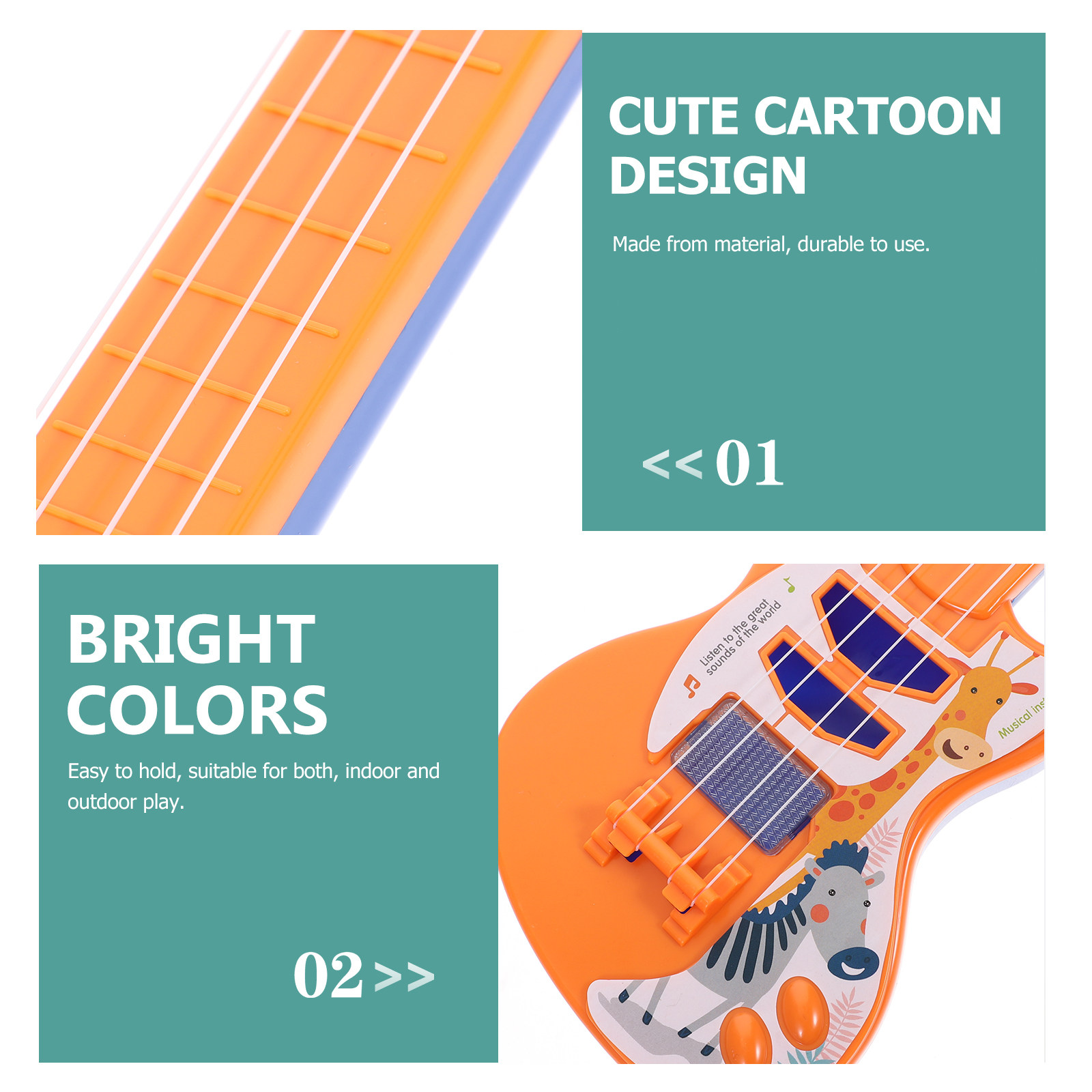 1 Stück Kinderspielzeug-Gitarr – Kids Outdoor Instruments Bewertung und Preis