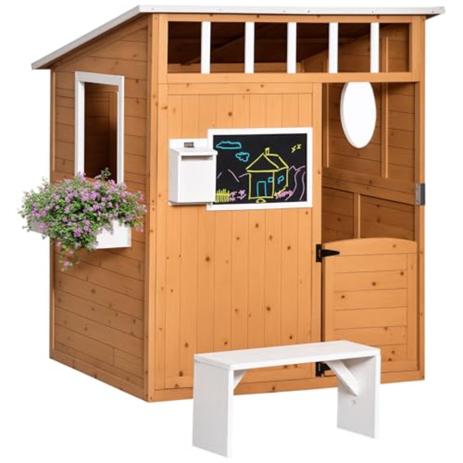 Outdoor-Holzspielhaus für Kind – Kids Outdoor Bench Bewertung und Preis