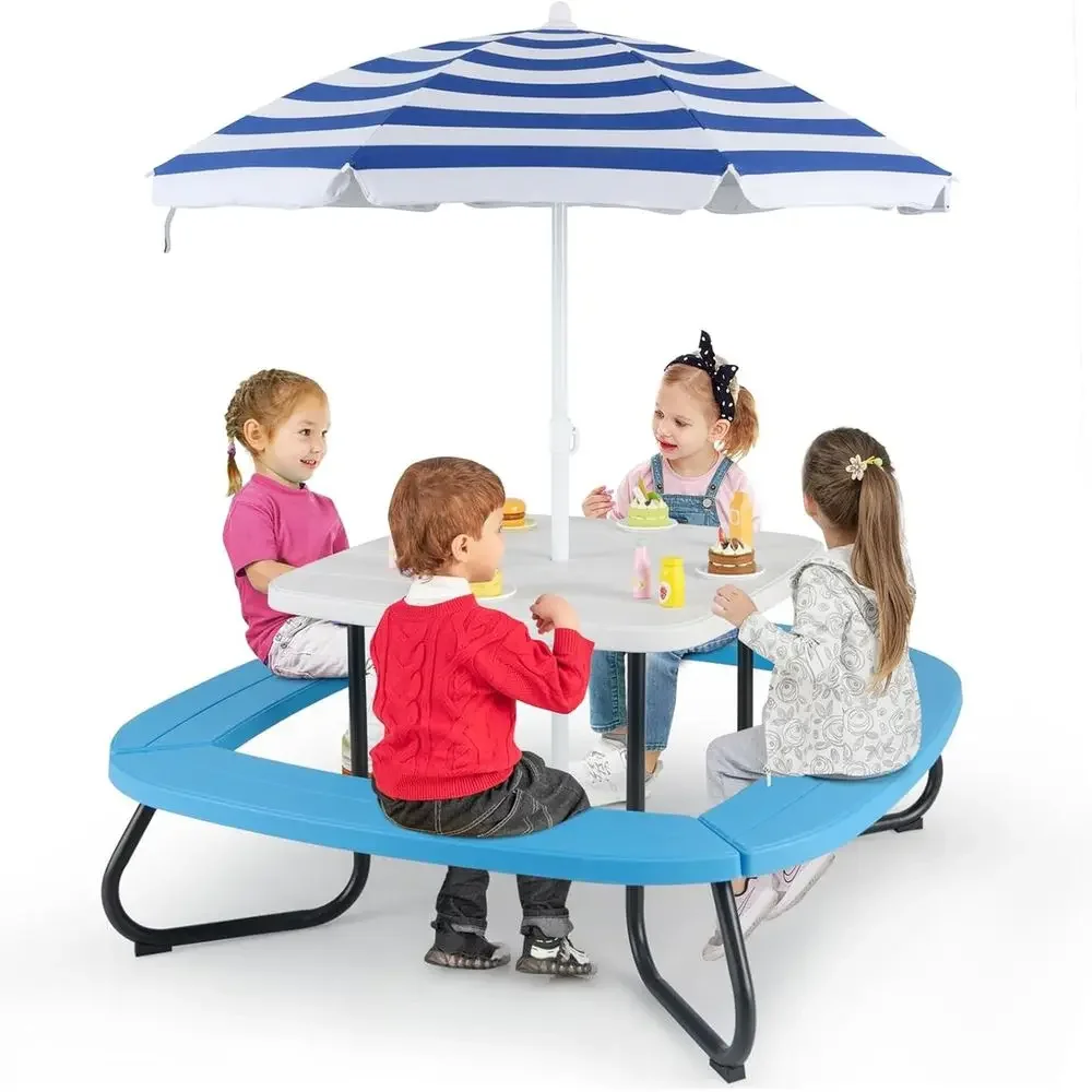 8-Personen Kinder-Picknicktisc – Kids Outdoor Bench Bewertung und Preis