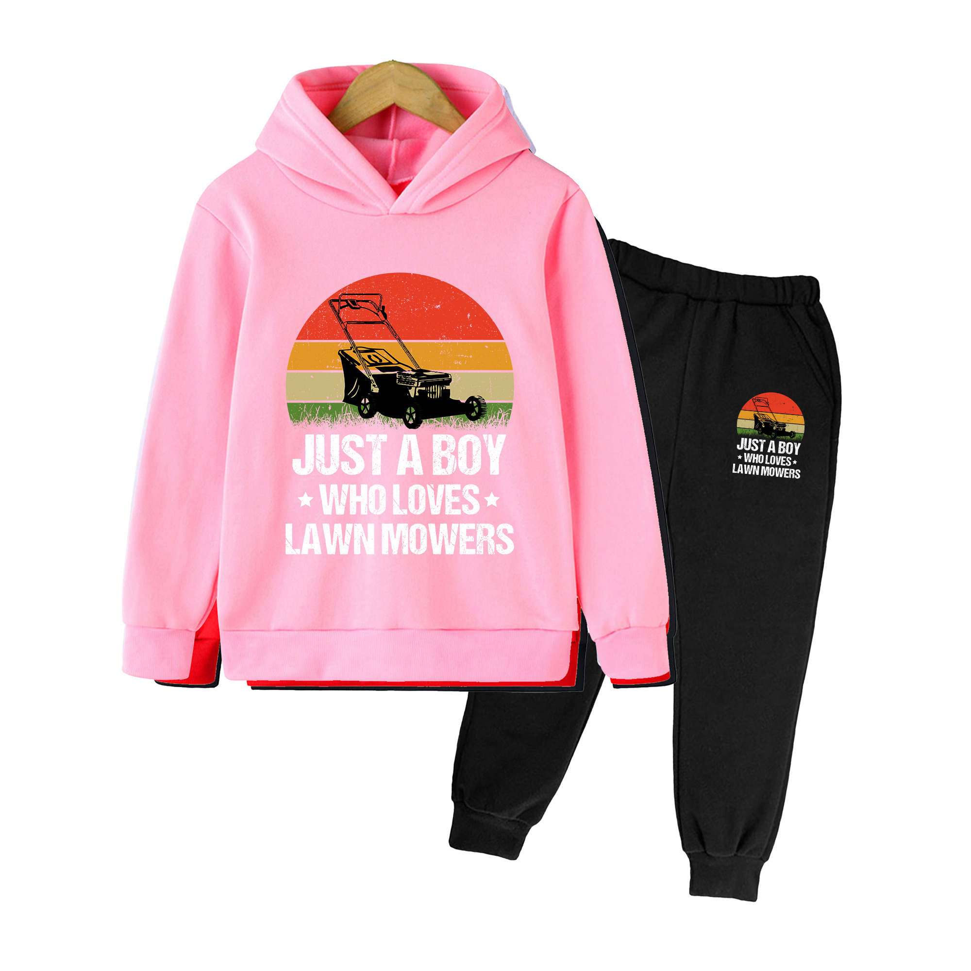 Kinder-Hoodie und Hosen-Set, R – Kids Outdoor Lawn Mower Bewertung und Preis