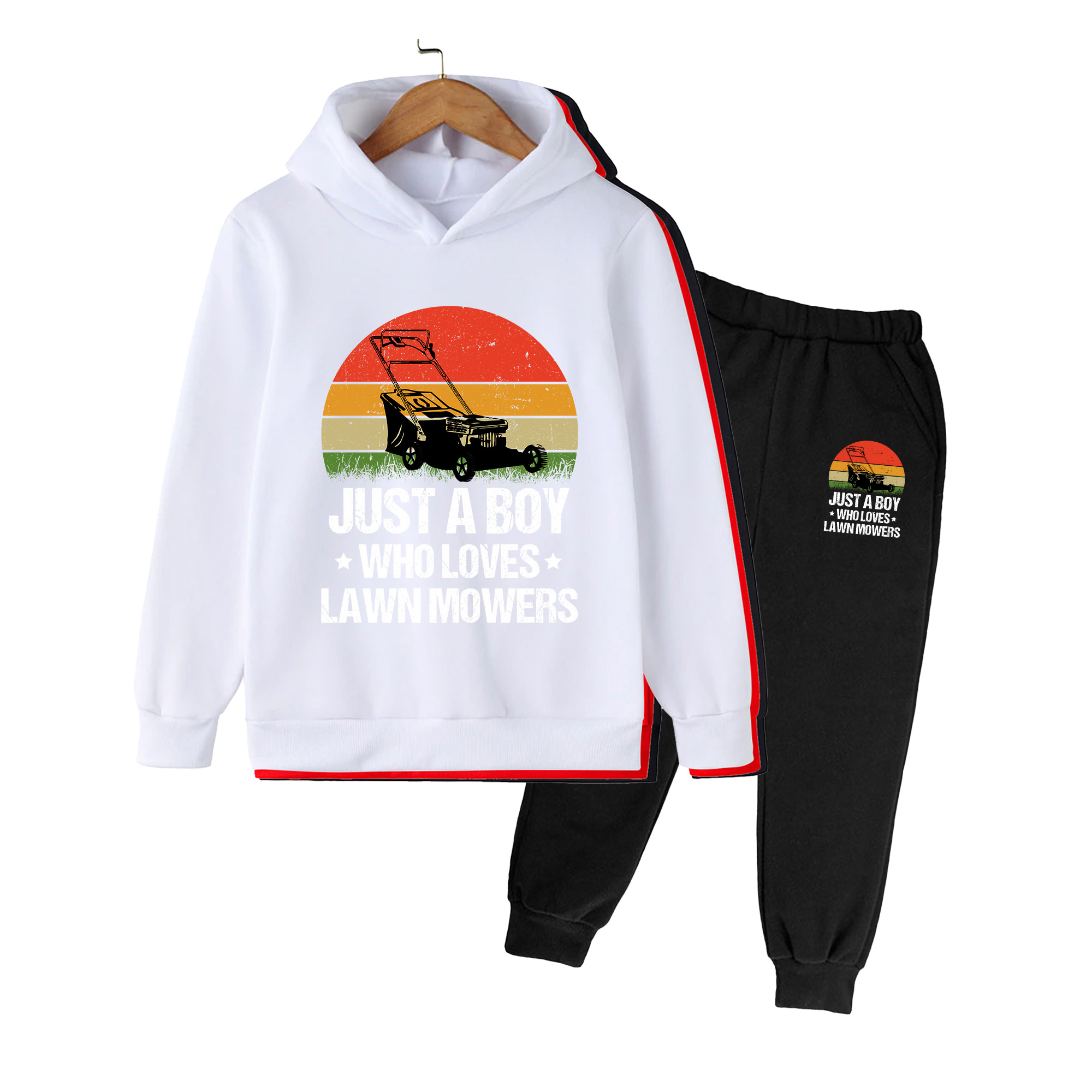 Kinder-Hoodie und Hosen-Set, R – Kids Outdoor Lawn Mower Bewertung und Preis