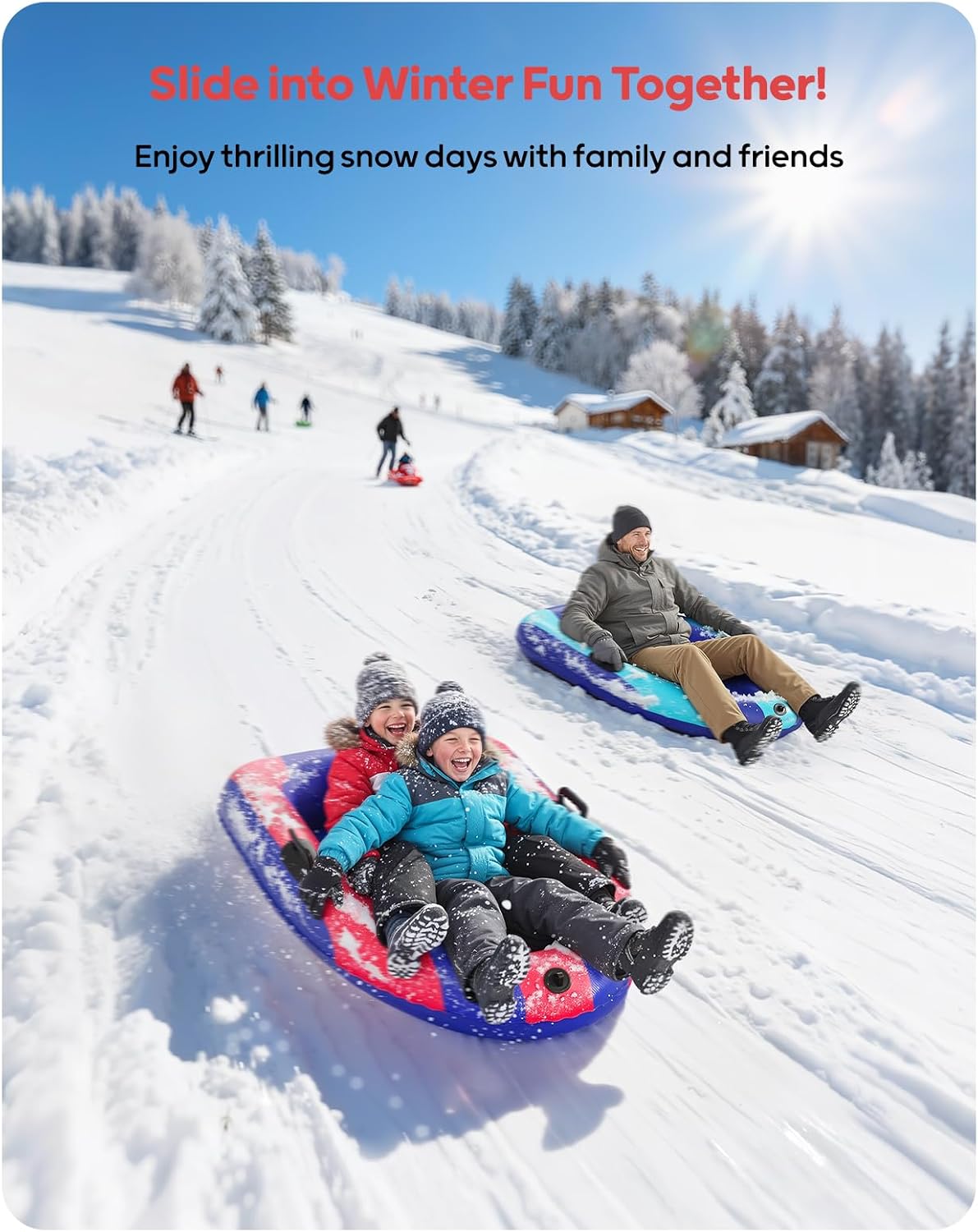 QPAU Aufblasbarer PVC-Schneesc – Kids Outdoor Gifts Bewertung und Preis