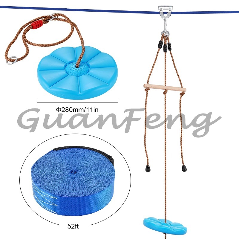 52 Fuß Seilrutschen-Set für Er – Kids Outdoor Zipline Bewertung und Preis