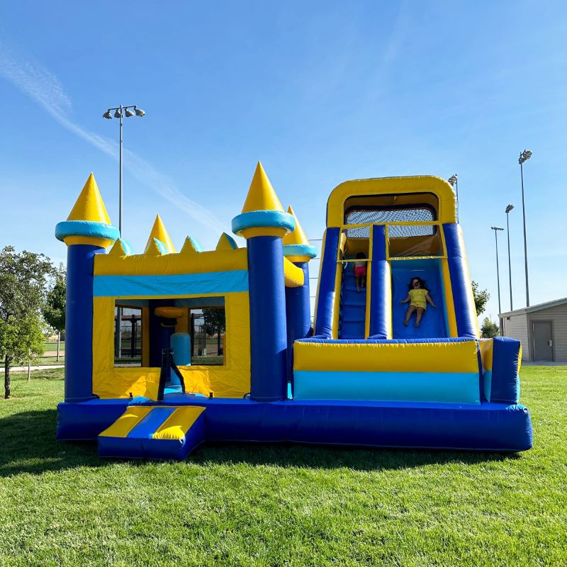 Aufblasbares Hüpfhaus mit Ries – Kids Outdoor House With Slide Bewertung und Preis