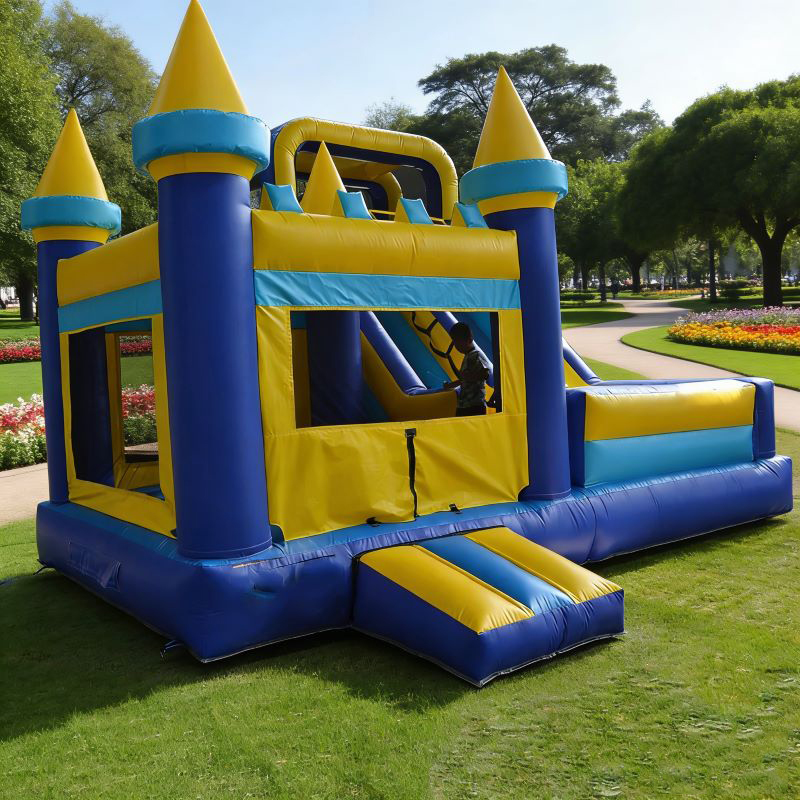 Aufblasbares Hüpfhaus mit Ries – Kids Outdoor House With Slide Bewertung und Preis