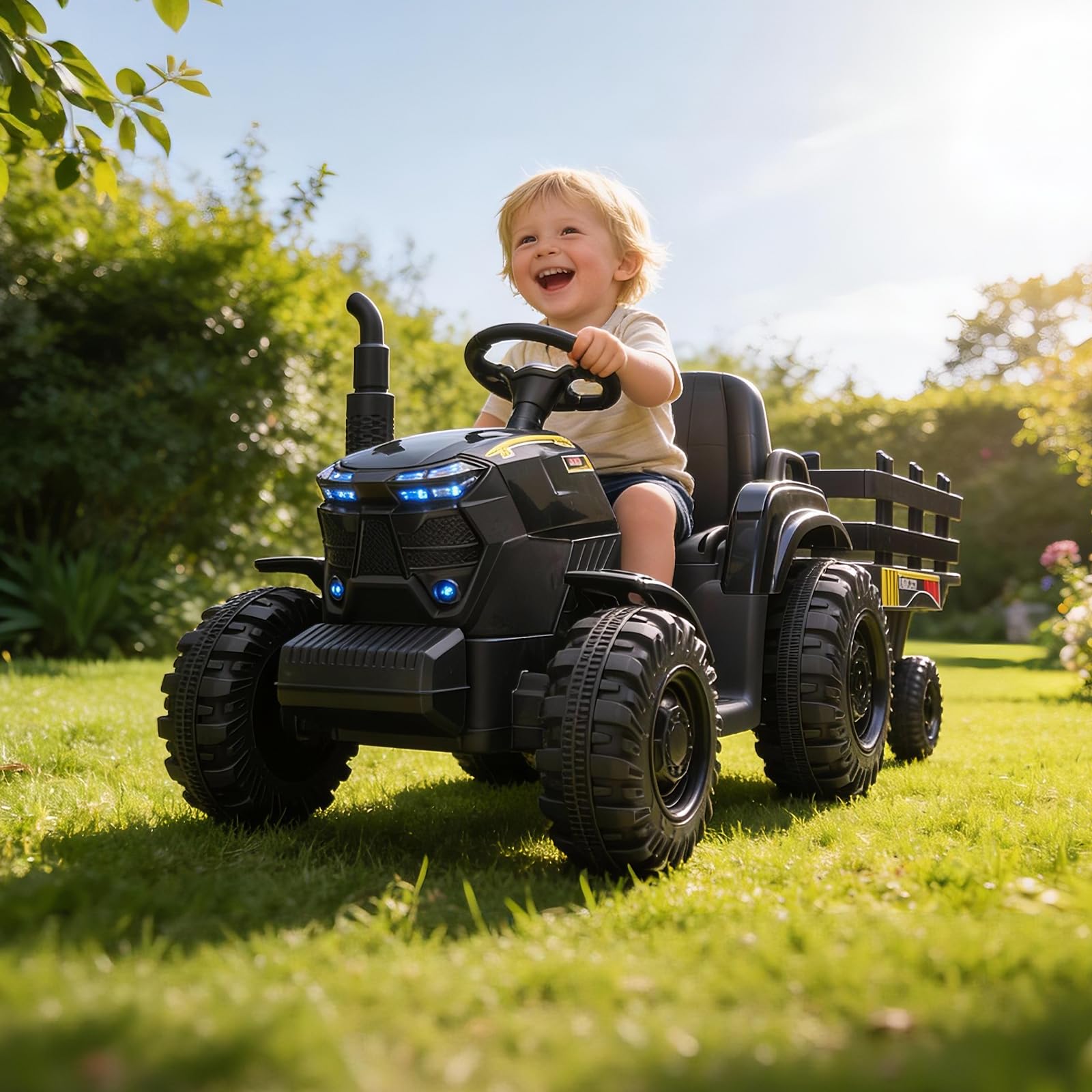 12V Kinder-Traktor mit Anhänge – Kids Outdoor Ride On Bewertung und Preis