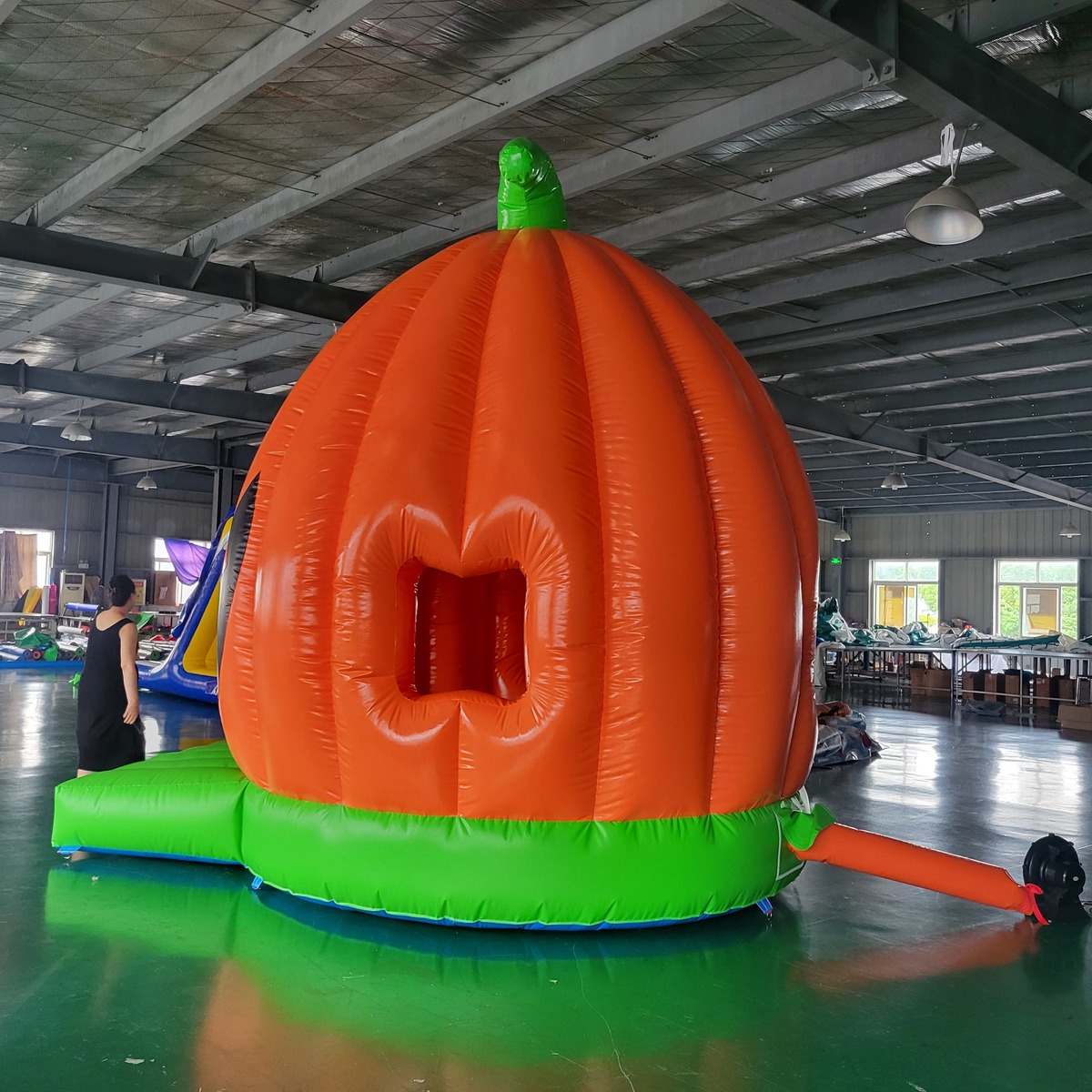 Kommerzielles PVC-Hüpfburg-Sch – Kids Outdoor House With Slide Bewertung und Preis