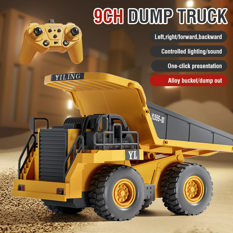 RC Legierungs-Bagger 2,4G 9CH  – Kids Outdoor Excavator Bewertung und Preis