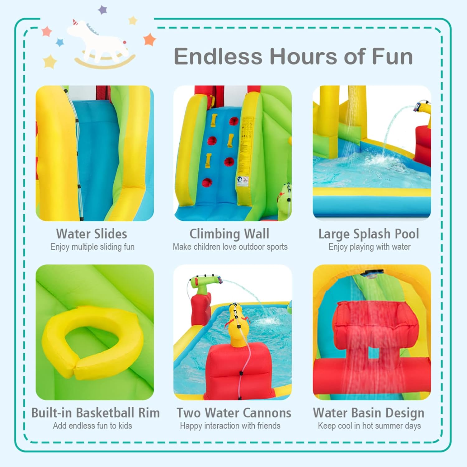 Mega Aufblasbarer Wasserpark H – Kids Outdoor Gifts Bewertung und Preis