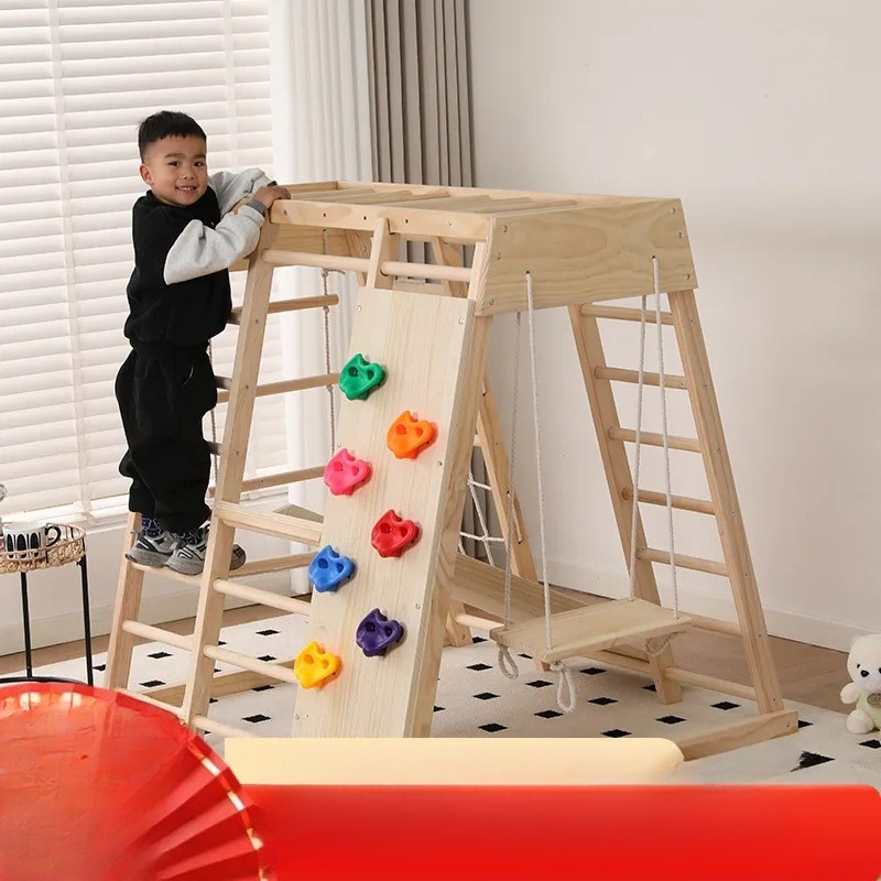 JMZ Holz-Dschungel-Klettergerü – Kids Outdoor Jungle Gym With Slide Bewertung und Preis