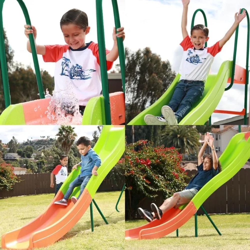 Gartenschirme - Spielplatzruts – Kids Outdoor Swing Set With Slide Bewertung und Preis