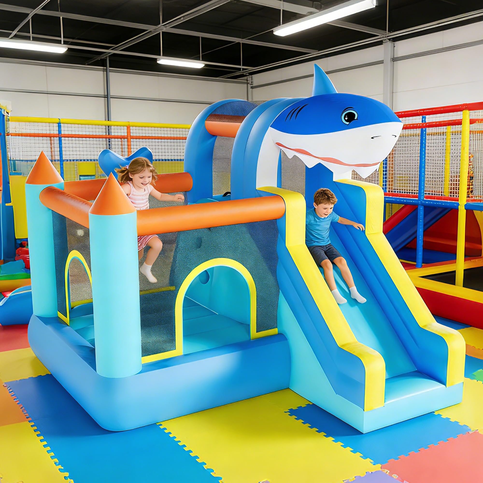 Aufblasbares Hüpfhaus mit Ruts – Kids Outdoor House With Slide Bewertung und Preis
