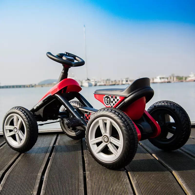 Kinder-Tretgo-Kart, Doppelhand – Kids Outdoor Ride On Bewertung und Preis