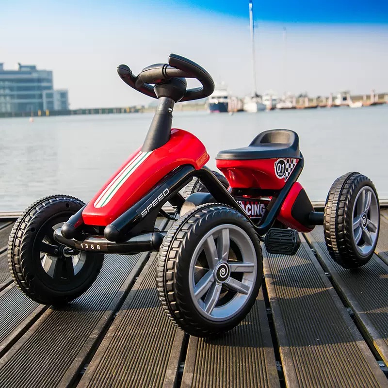 Kinder-Tretgo-Kart, Doppelhand – Kids Outdoor Ride On Bewertung und Preis